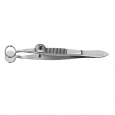 Baird Chalazion Forcep Small - Oval Jaws Stainless Steel, 9.5 cm - 3 3/4" Jaw Size 11 x 8 mm